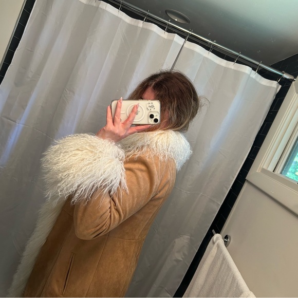 Charlotte Simone Jacket & Coat | Suede and Shearling - Picture 3 of 9